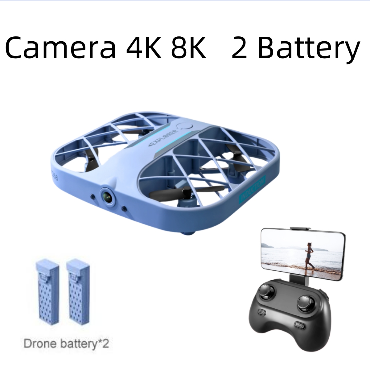 Drone Lidar - طائرة JJRC H107 FPV RC بدون