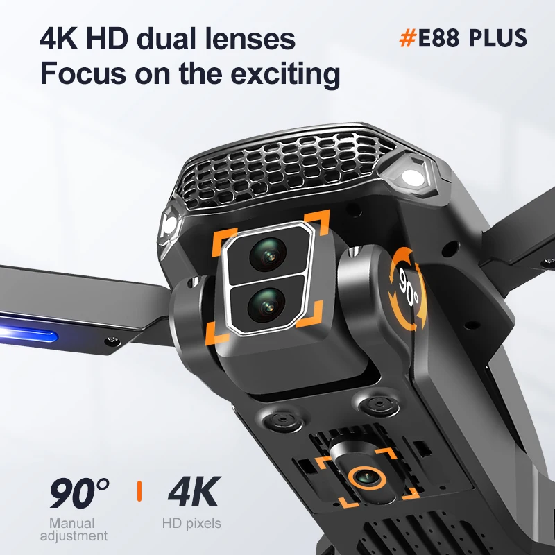 طائرة بدون طيار E88 Plus Quadc - مراجعة Drone Lidar وسعره