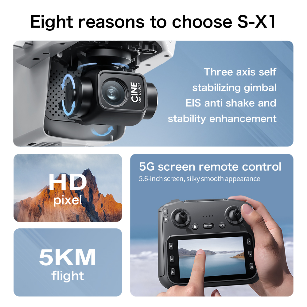 عرض مميز: طائرة S-X1 MAX GPS ب - مراجعة Drone Multispectral وسعره